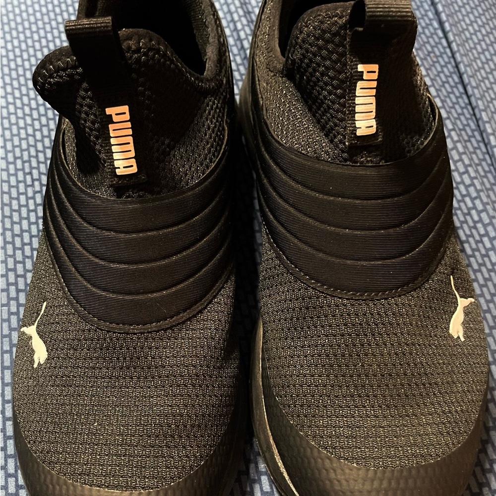 Puma Black Slip-On Sneakers